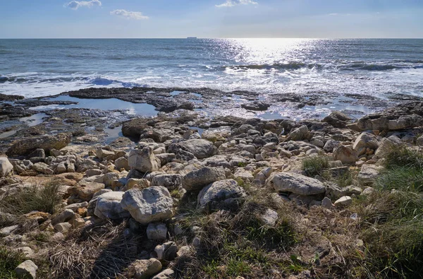 Италия Sicily Marina Modica Ragusa Province Средиземное Море Вид Сицилийское — стоковое фото