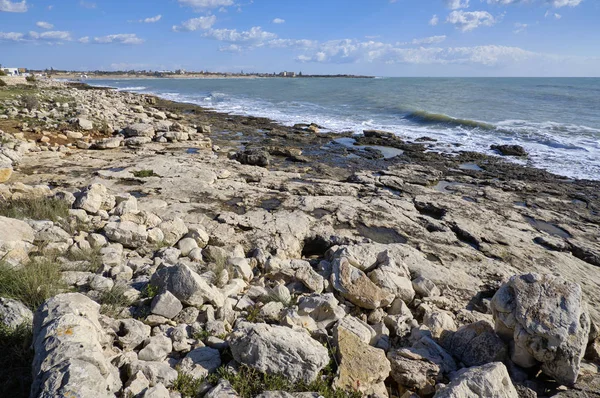 Itálie Sicílie Marina Modica Provincie Ragusa Středozemní Moře Pohled Sicilské — Stock fotografie