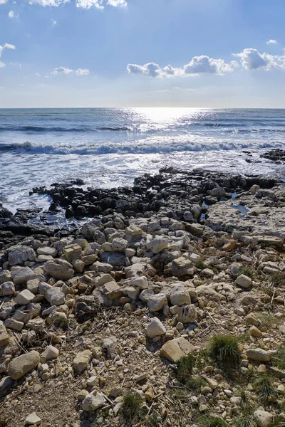 Italien Sizilien Marina Modica Provinz Ragusa Mittelmeer Blick Auf Die — Stockfoto
