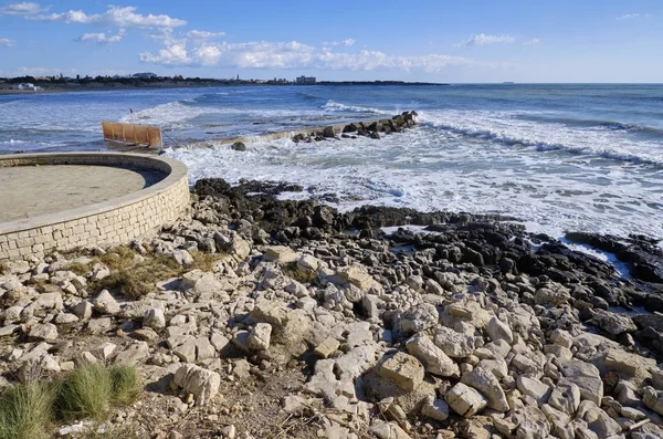 Italia Sicilia Marina Modica Provincia Ragusa Mar Mediterráneo Vista Costa —  Fotos de Stock