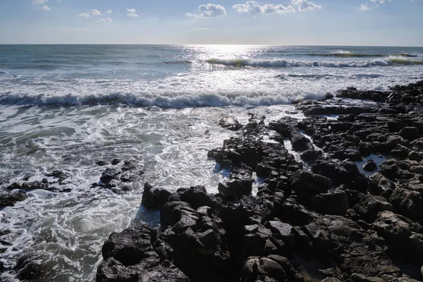 Italien Sizilien Marina Modica Provinz Ragusa Mittelmeer Blick Auf Die — Stockfoto