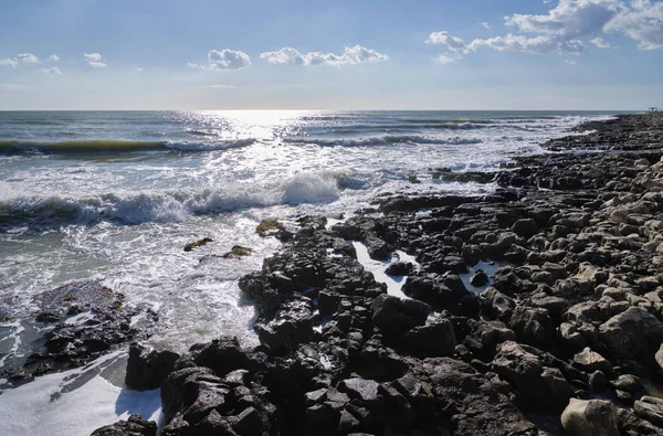 Italie Sicile Marina Modica Province Raguse Mer Méditerranée Vue Sur — Photo