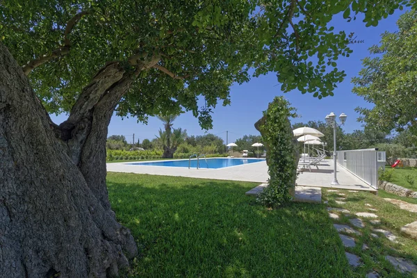 Italien Sicilien Santacroce Camerina Provinsen Ragusa Landsbygden Hus Trädgård Och — Stockfoto