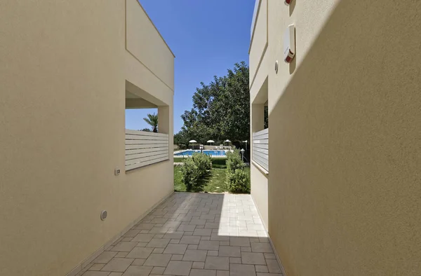 Italia Sicilia Santacroce Camerina Provincia Ragusa Campo Mayo 2018 Apartamentos — Foto de Stock