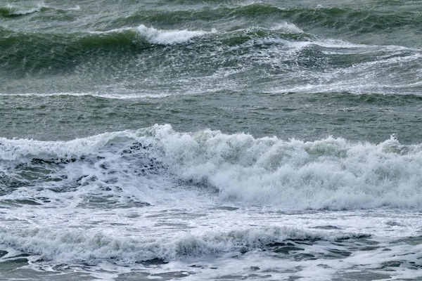 Італія Сицилійський Канал Бурхливе Море Взимку — стокове фото