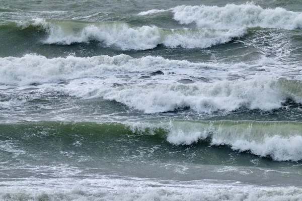 Italia Sicilia Canal Mar Mediterráneo Agitado Invierno — Foto de Stock