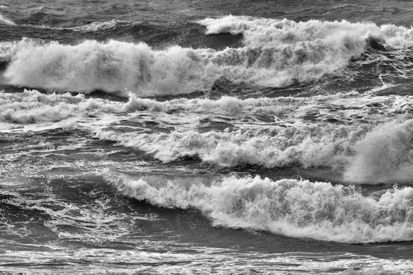 Italy Sicily Channel Rough Mediterranean Sea Winter — Stock Photo, Image