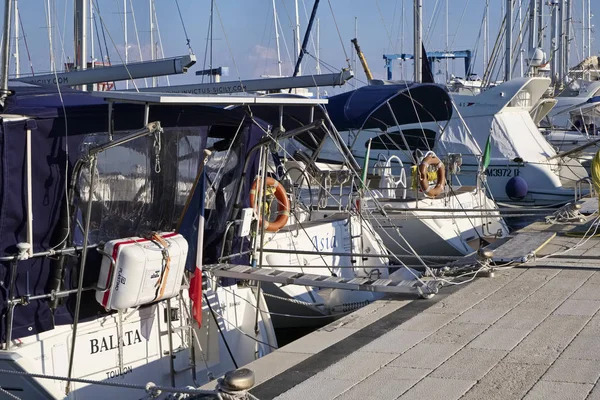 イタリア シチリア島 地中海 マリーナ ラグーザ 2019 高級ヨットのポート — ストック写真