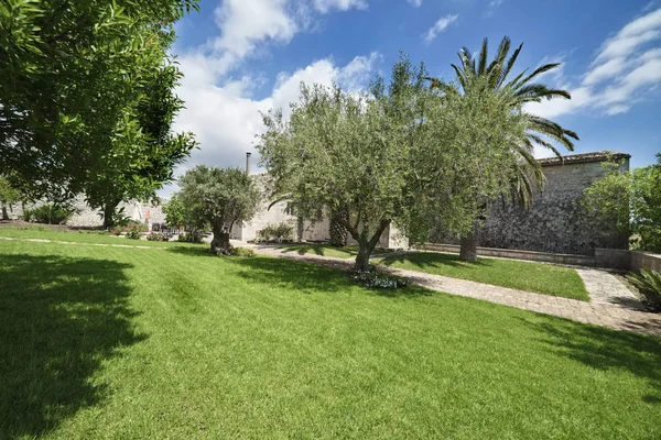 Italy Sicily Ragusa Province Countryside May 2018 Elegant Private Farm — Stock Photo, Image