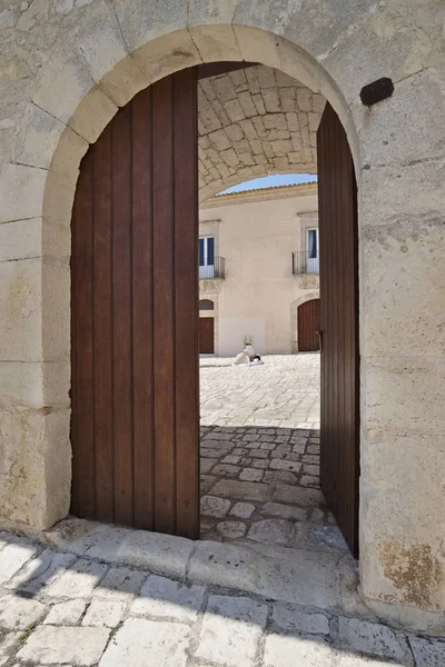 Italia Sicilia Provincia Ragusa Campo Mayo 2018 Elegante Casa Campo — Foto de Stock