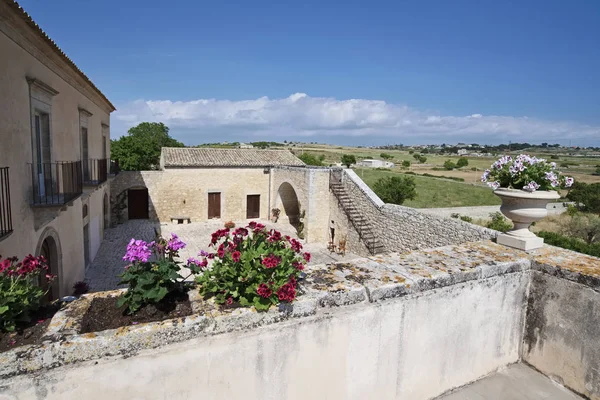 Italia Sicilia Provincia Ragusa Campo Mayo 2018 Elegante Casa Campo — Foto de Stock