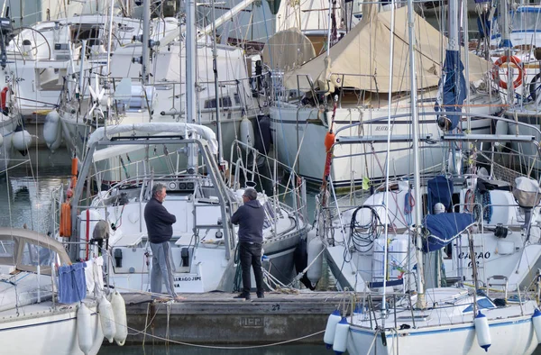 Italië Sicilië Middellandse Zee Marina Ragusa Februari 2019 Mensen Luxe — Stockfoto