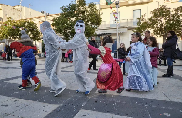 Itália Sicília Marina Ragusa Província Ragusa Março 2019 Crianças Jogando — Fotografia de Stock