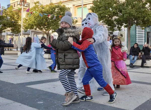 Itália Sicília Marina Ragusa Província Ragusa Março 2019 Crianças Jogando — Fotografia de Stock