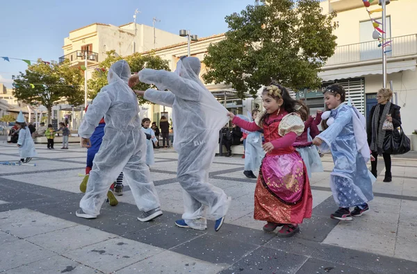 Itália Sicília Marina Ragusa Província Ragusa Março 2019 Crianças Jogando — Fotografia de Stock