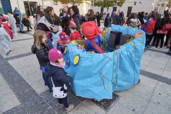 Ιταλία Σικελία Marina Ragusa Επαρχία Ragusa Μαρτίου Του 2019 Παιδιά — Φωτογραφία Αρχείου