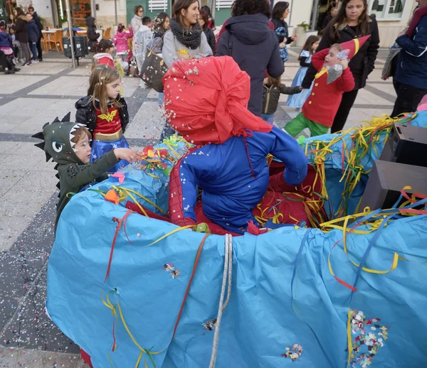 Itália Sicília Marina Ragusa Província Ragusa Março 2019 Crianças Jogando — Fotografia de Stock