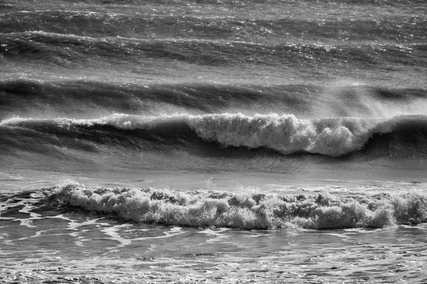 Italia Sicilia Canal Mar Mediterráneo Agitado Invierno —  Fotos de Stock