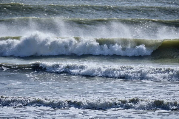 Italy Sicily Channel Rough Mediterranean Sea Winter — Stock Photo, Image