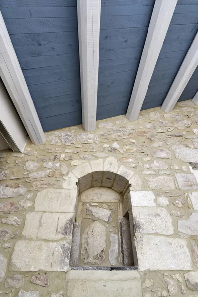 Włochy Sycylia Prowincji Ragusa Wsi Eleganckie Dachu Domu Kamień Drewniane — Zdjęcie stockowe