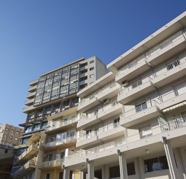 İtalya, Sicilya, Ragusa, beton özel binalar cephe