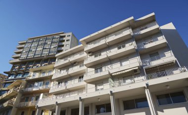 İtalya, Sicilya, Ragusa, beton özel binalar cephe