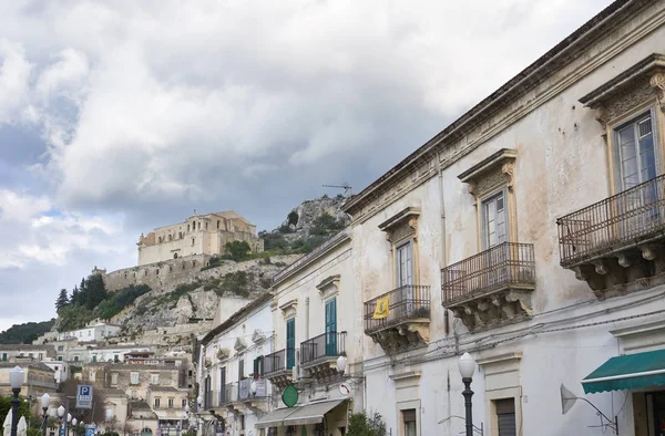 Olaszország Szicília Scicli Ragusa Megye Március 2019 Italia Tér Barokk — Stock Fotó