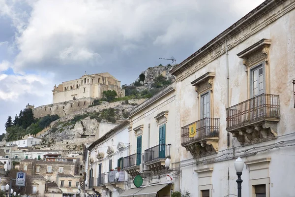 Италия Sicily Scicli Ragusa Province Марта 2019 Года Барочные Здания — стоковое фото