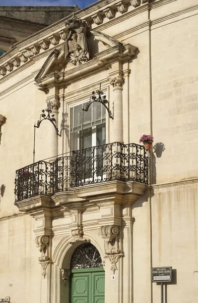 Italy Sicily Scicli Ragusa Province Unesco Baroque Penna Musso Iacono — Stock Photo, Image