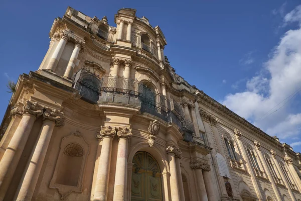 Italië Sicilië Scicli Provincie Ragusa Janskerk Gevel 18E Eeuw Chr — Stockfoto