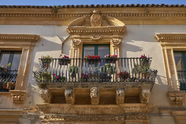 Italy Sicily Scicli Ragusa Province Unesco Baroque Porcelli Battaglia Veneziano — Stock Photo, Image