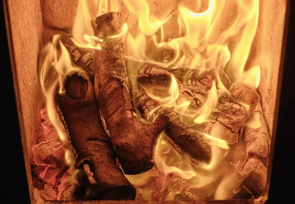 Firewood Burning Stove — Stock Photo, Image