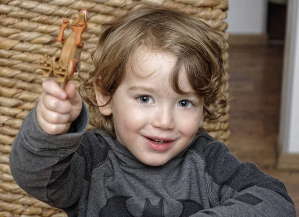 Portret Van Een Jaar Oud Mannelijk Kind — Stockfoto