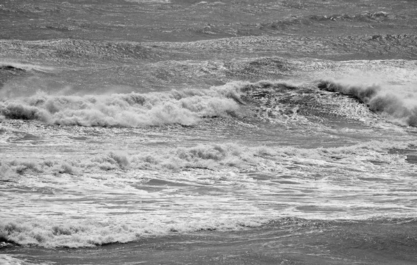 Italy Sicily Channel Rough Mediterranean Sea Winter — Stock Photo, Image