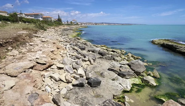 Italië Sicilië Middellandse Zee Zuidelijke Oostkust Donnalucata Provincie Ragusa Uitzicht — Stockfoto