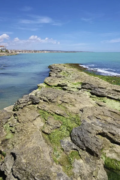 Italia Sicilia Mar Mediterráneo Costa Sureste Donnalucata Provincia Ragusa Vista —  Fotos de Stock