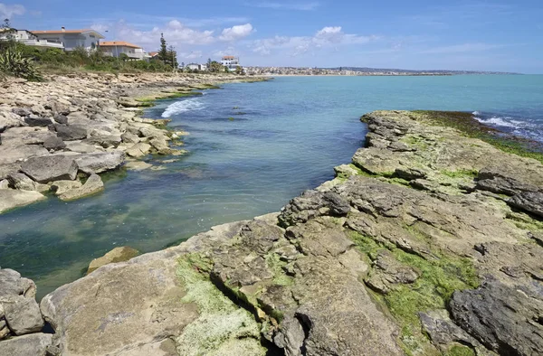 Itália Sicília Mar Mediterrâneo Costa Sudeste Donnalucata Província Ragusa Vista — Fotografia de Stock