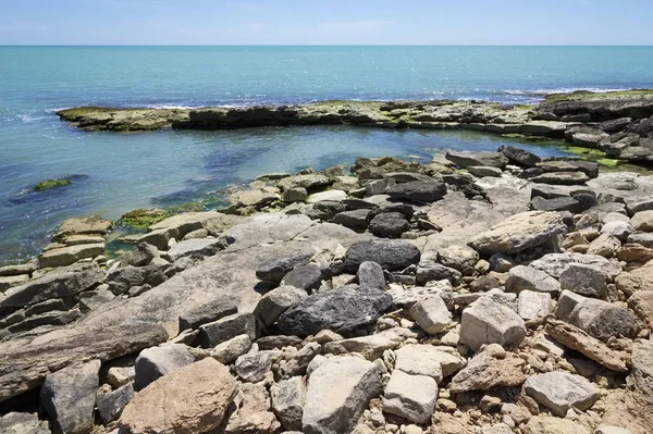 Italia Sicilia Mar Mediterráneo Costa Sureste Donnalucata Provincia Ragusa Vista — Foto de Stock