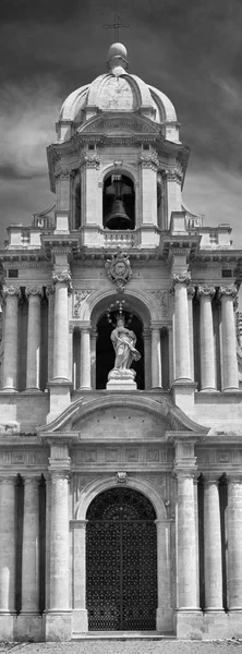 Italie Sicile Scicli Province Raguse Église Saint Bartolomée Façade Baroque — Photo