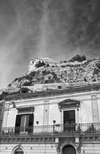 Italien Sicilien Scicli Ragusaprovinsen Barockfasad Och Klostret Santa Maria Della — Stockfoto