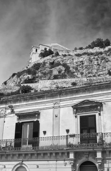 Itálie Sicílie Scicli Provincie Ragusa Barokní Fasáda Budovy Klášter Santa — Stock fotografie