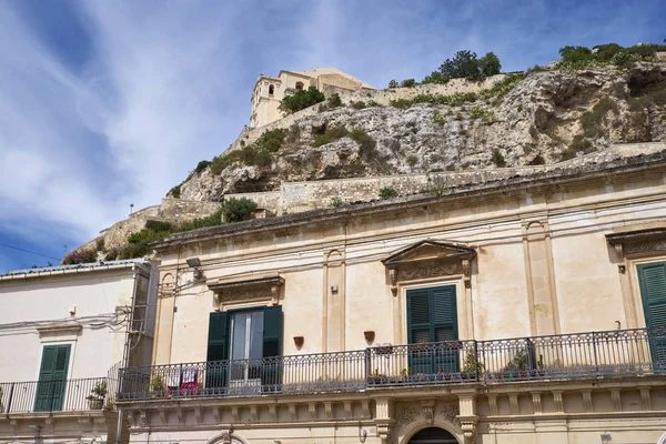 Italia Sicilia Scicli Provincia Ragusa Fachada Barroca Del Edificio Monasterio — Foto de Stock