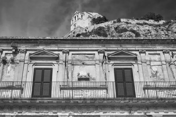 Italië Sicilië Scicli Provincie Ragusa Barokke Gevel Het Klooster Santa — Stockfoto