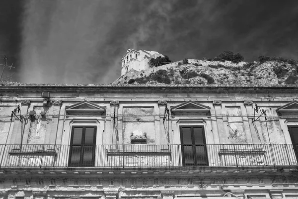 Italy Sicily Scicli Ragusa Province Baroque Building Facade Santa Maria — Stock Photo, Image