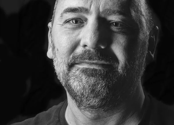 Studio Portrait Bearded Man — Stock Photo, Image