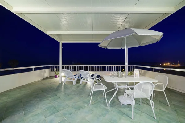 Italien Sicilien Marina Ragusa Provinsen Ragusa Elegant Privat Lägenhet Utsikt — Stockfoto