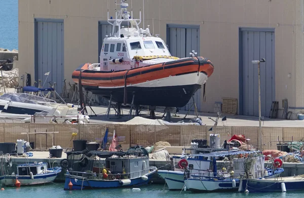 Italien Sizilien Mittelmeer Marina Ragusa Provinz Ragusa Juni 2019 Hölzerne — Stockfoto