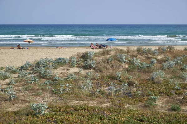 Italië Sicilië Middellandse Zee Zuidelijke Zandkust Playa Grande Provincie Ragusa — Stockfoto