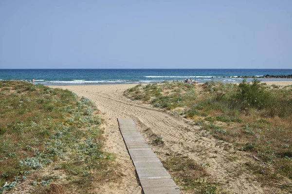 Italien Sicilien Medelhavet Södra Sand Kusten Playa Grande Ragusa Provinsen — Stockfoto