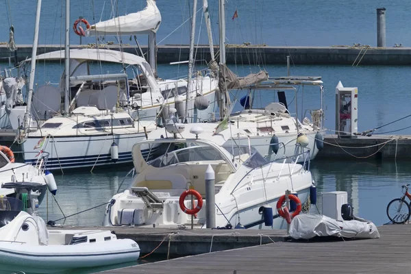 Italie Sicile Méditerranée Marina Ragusa Province Raguse Juin 2019 Yachts — Photo